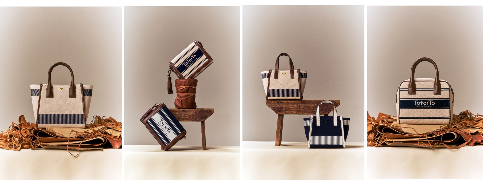 폐가죽을 새활용한 친환경 가방, 지갑