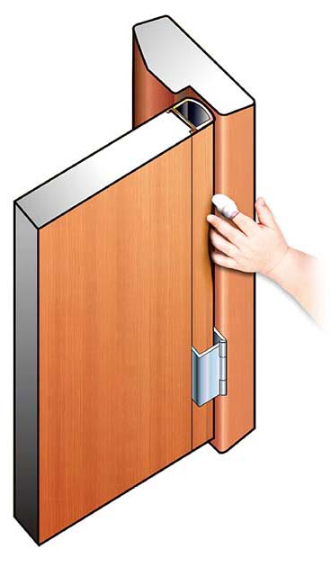 손끼임 방지용 안전출입도어