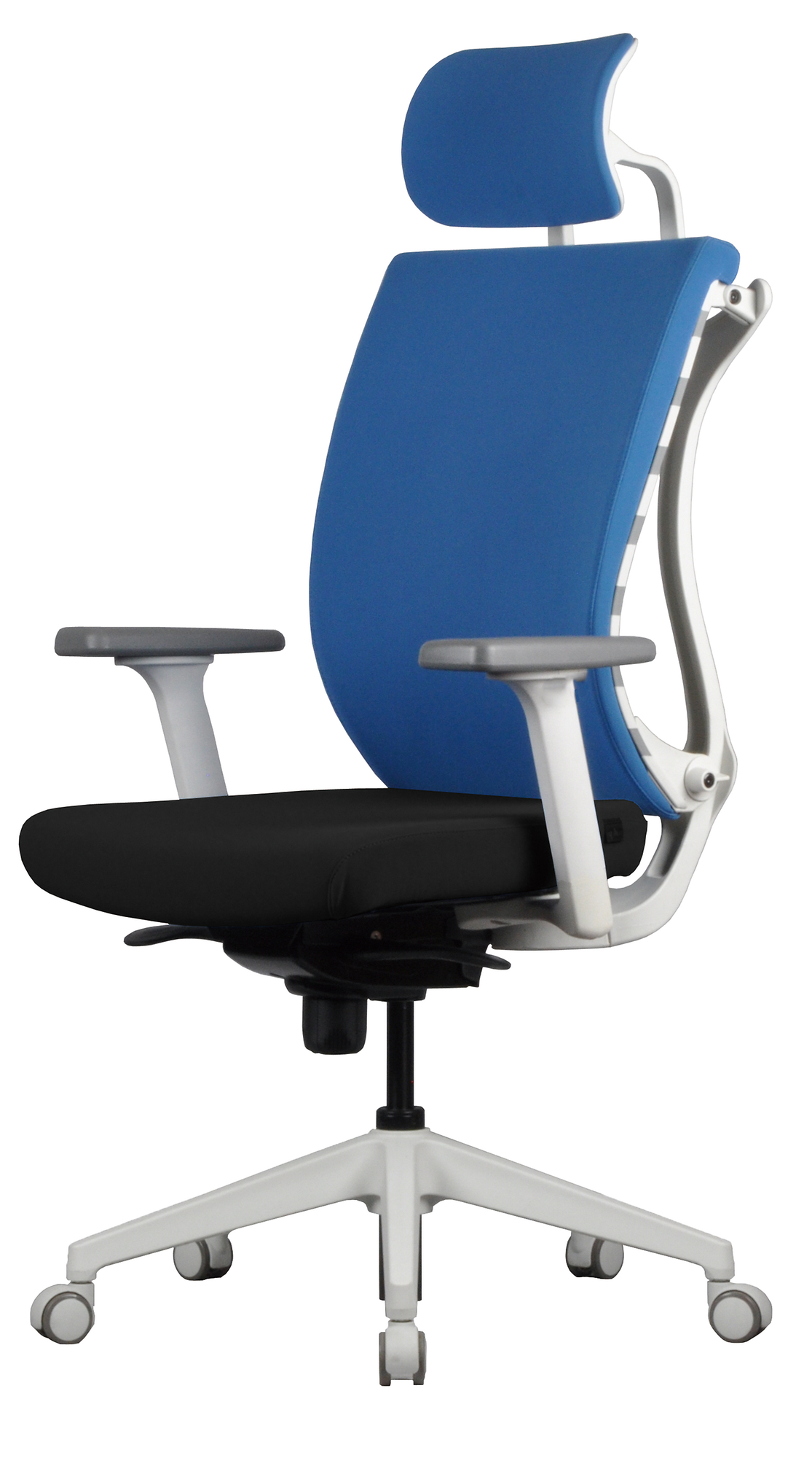 인체 척추형태에 따라 변형되는 등받이가 적용된 사무용 의자